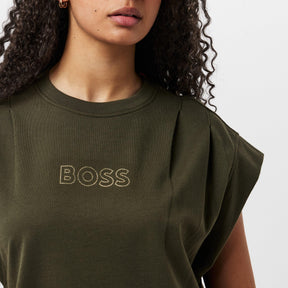 Edress 2 Crystal-Embellished Logo Dress