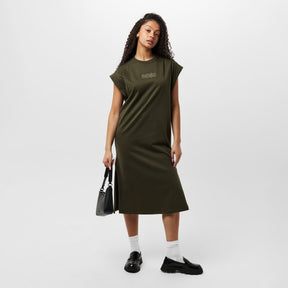 Edress 2 Crystal-Embellished Logo Dress