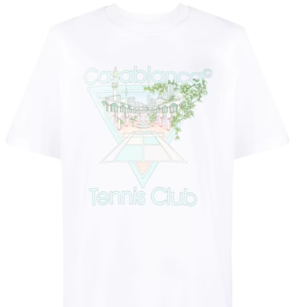 Casablanca Tennis Club Print T-Shirt