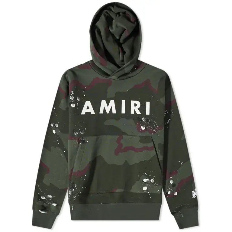 Amiri AMIRI Army Logo Hoodie - Size: M Hoodies | Shop From The Mirage