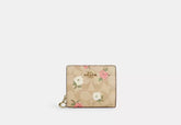 Coach Snap Wallet In Signature Canvas With Floral Print - Wallets | Shop From The Mirage