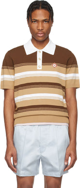 Brown Stripe Polo
