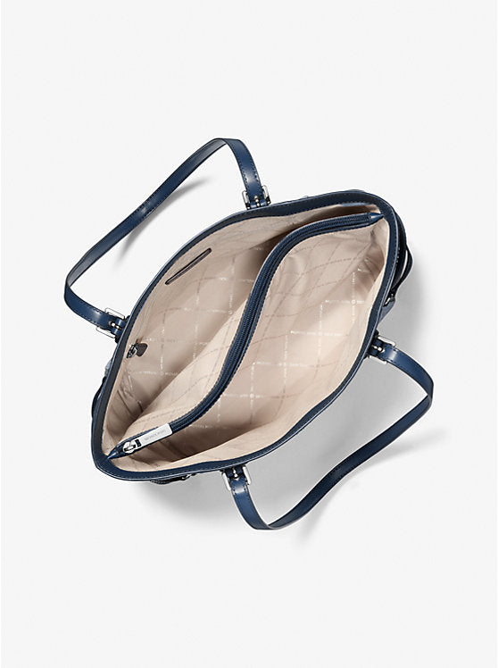 Voyager Large Color-Block Signature Logo Tote Bag