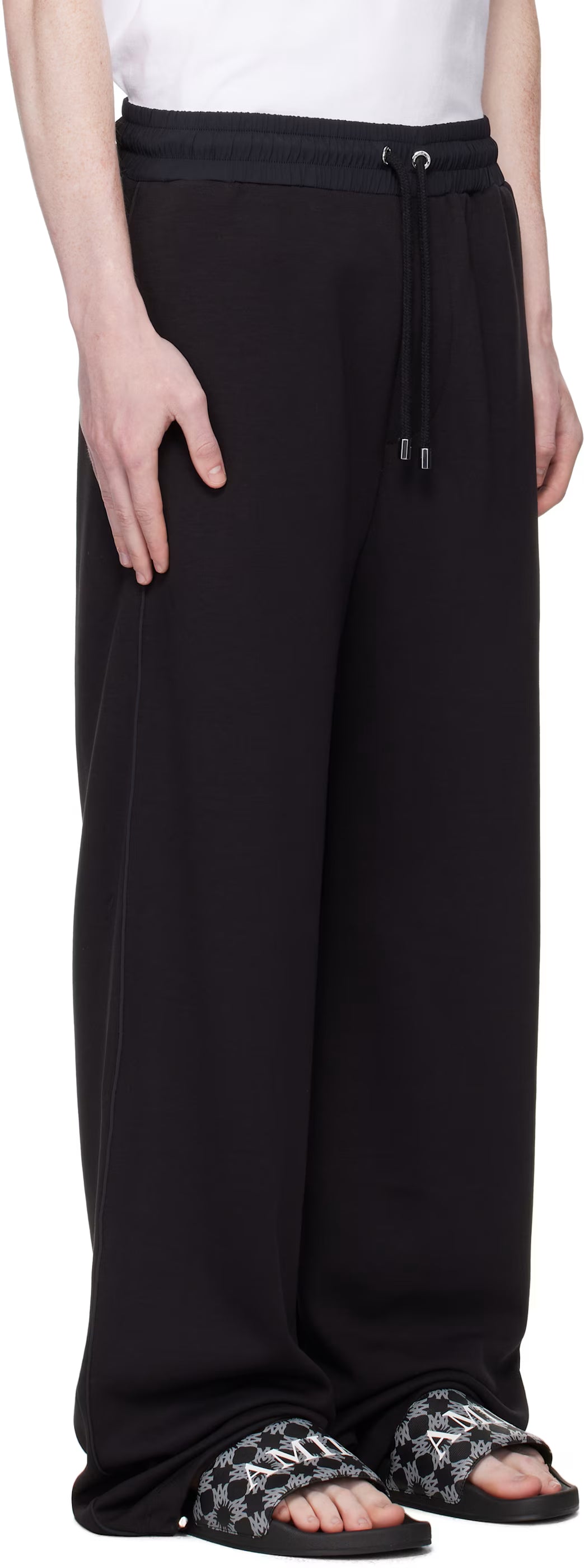Black Lounge Track Sweatpants