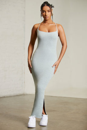 Low Back Maxi Dress in Green