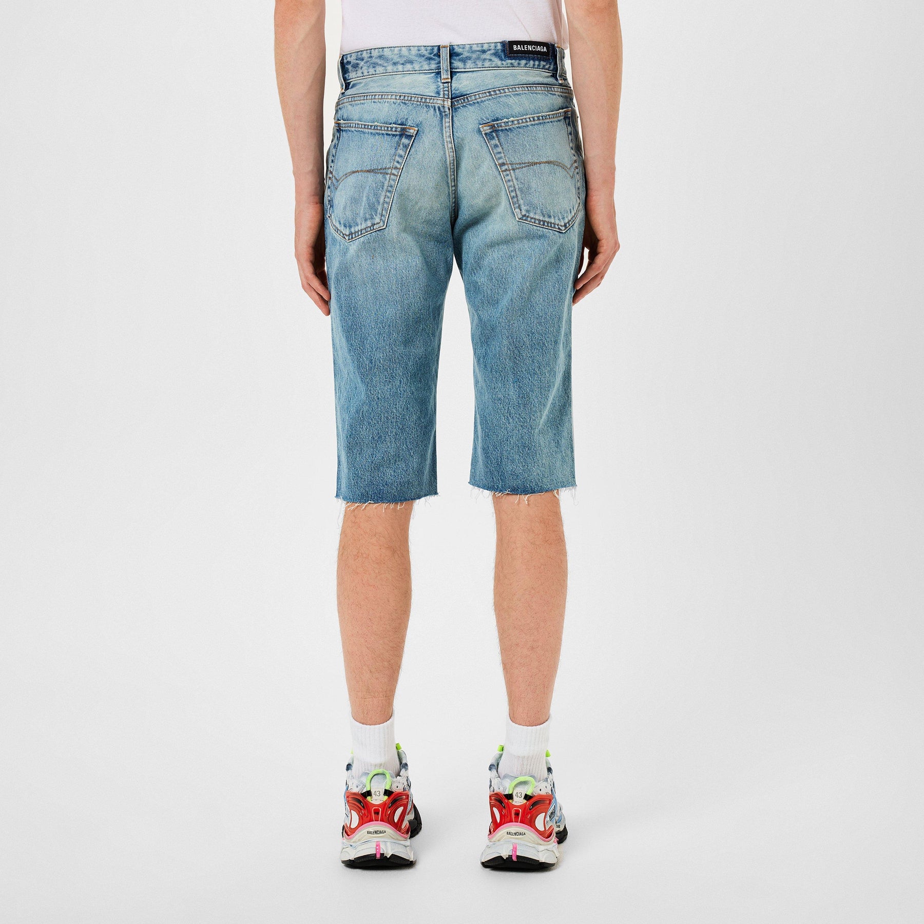 Slim Fit Denim Shorts