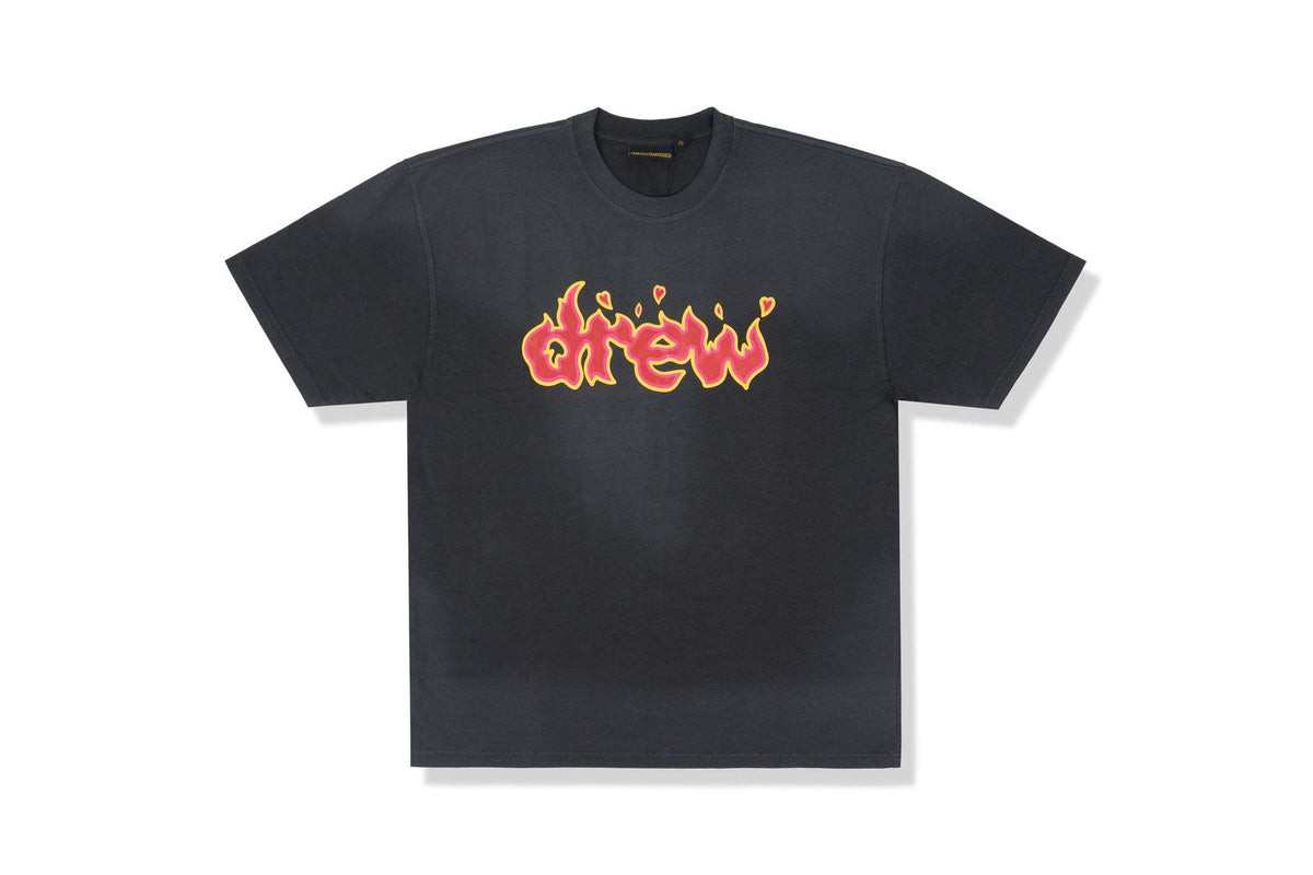 Drew House Short Sleeve Tee Faded Lit Black