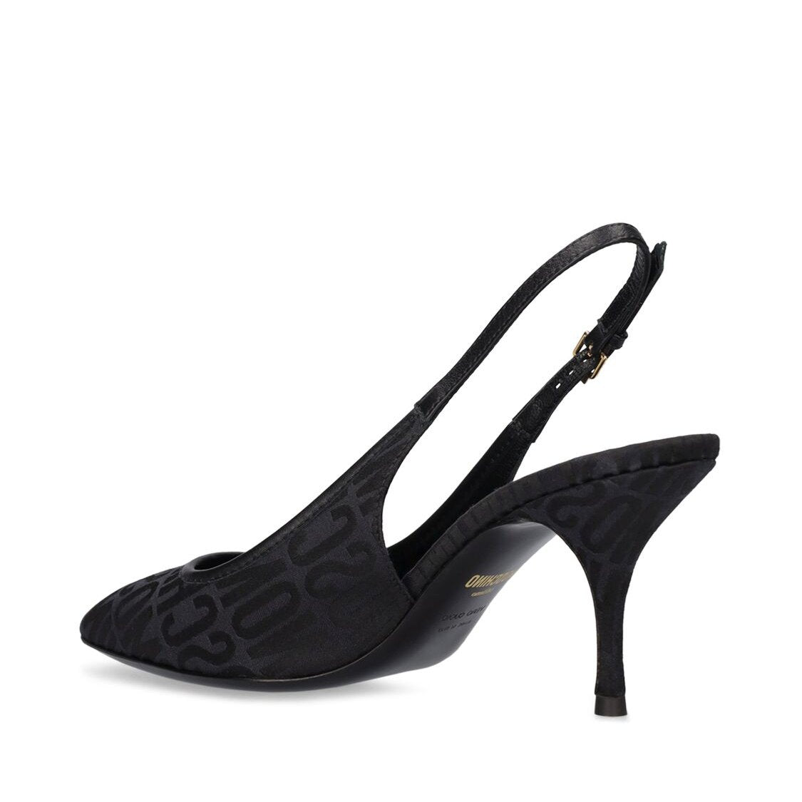 Moschino Moschino 75mm Logo jacquard pumps - Size: UK 2 Heels | Shop From The Mirage