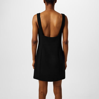 V-Collar Mini Dress