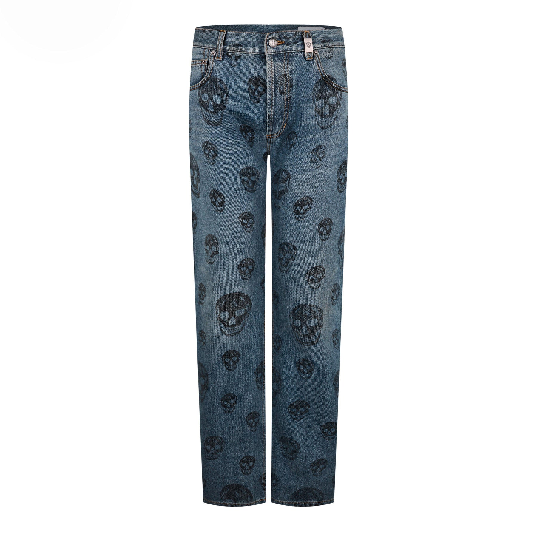 Skull Print Jeans