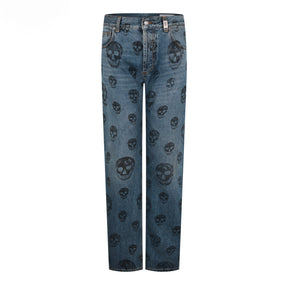 Skull Print Jeans