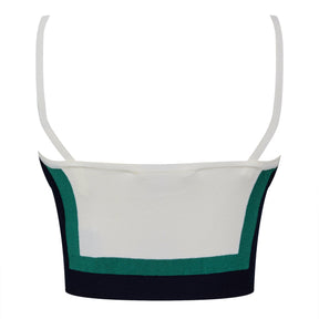 Race Crop Knit Top
