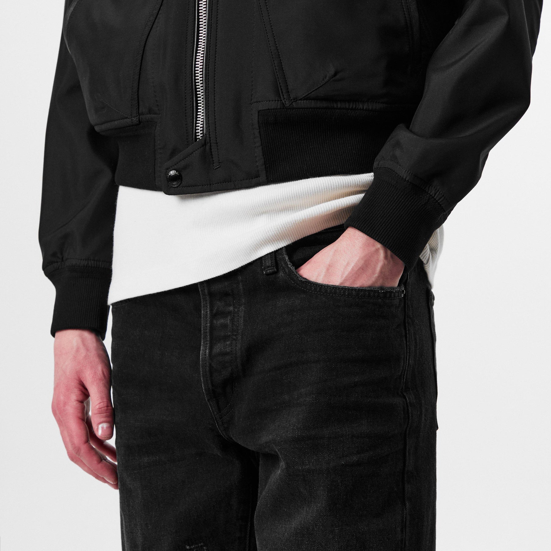 Straight Leg Denim Jeans