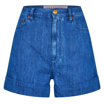 Logo Tailored Denim Shorts