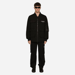 Dg Vib3 Long Faille Bomber Jacket