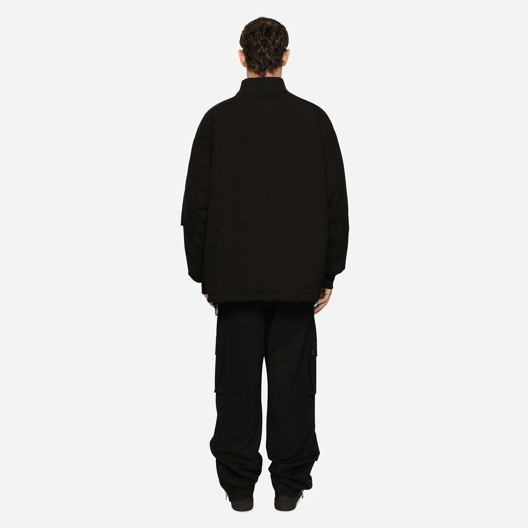 Dg Vib3 Long Faille Bomber Jacket