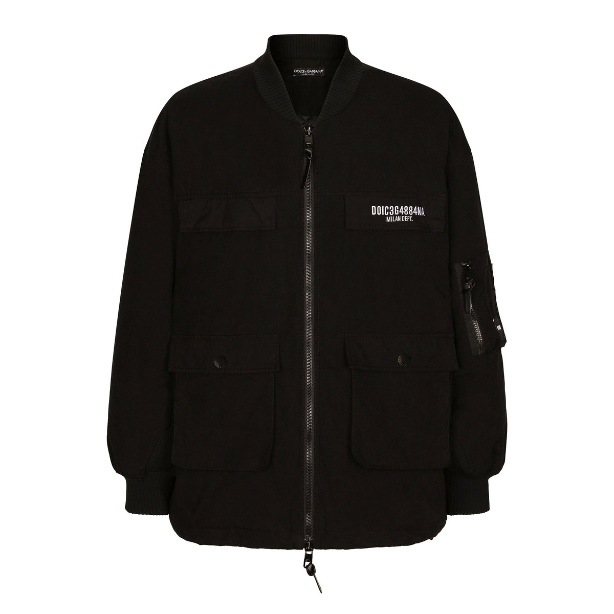 Dg Vib3 Long Faille Bomber Jacket