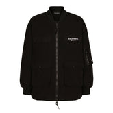 Dg Vib3 Long Faille Bomber Jacket