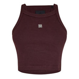 4g Plaque Cropped Tank Top