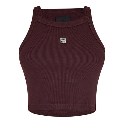 4g Plaque Cropped Tank Top