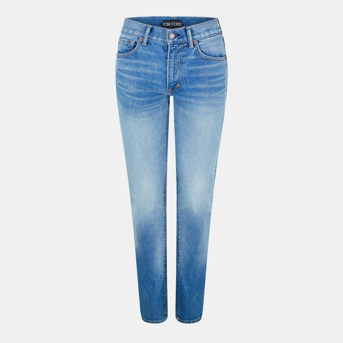 Summer Stone Washed Denim Straight Pants