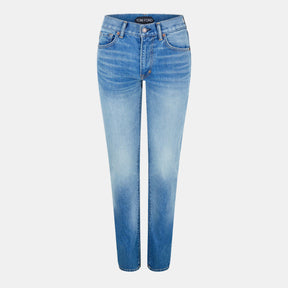 Summer Stone Washed Denim Straight Pants