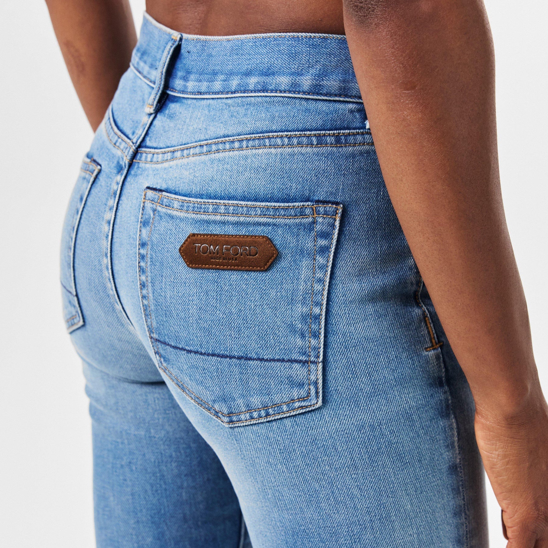 Summer Stone Washed Denim Straight Pants