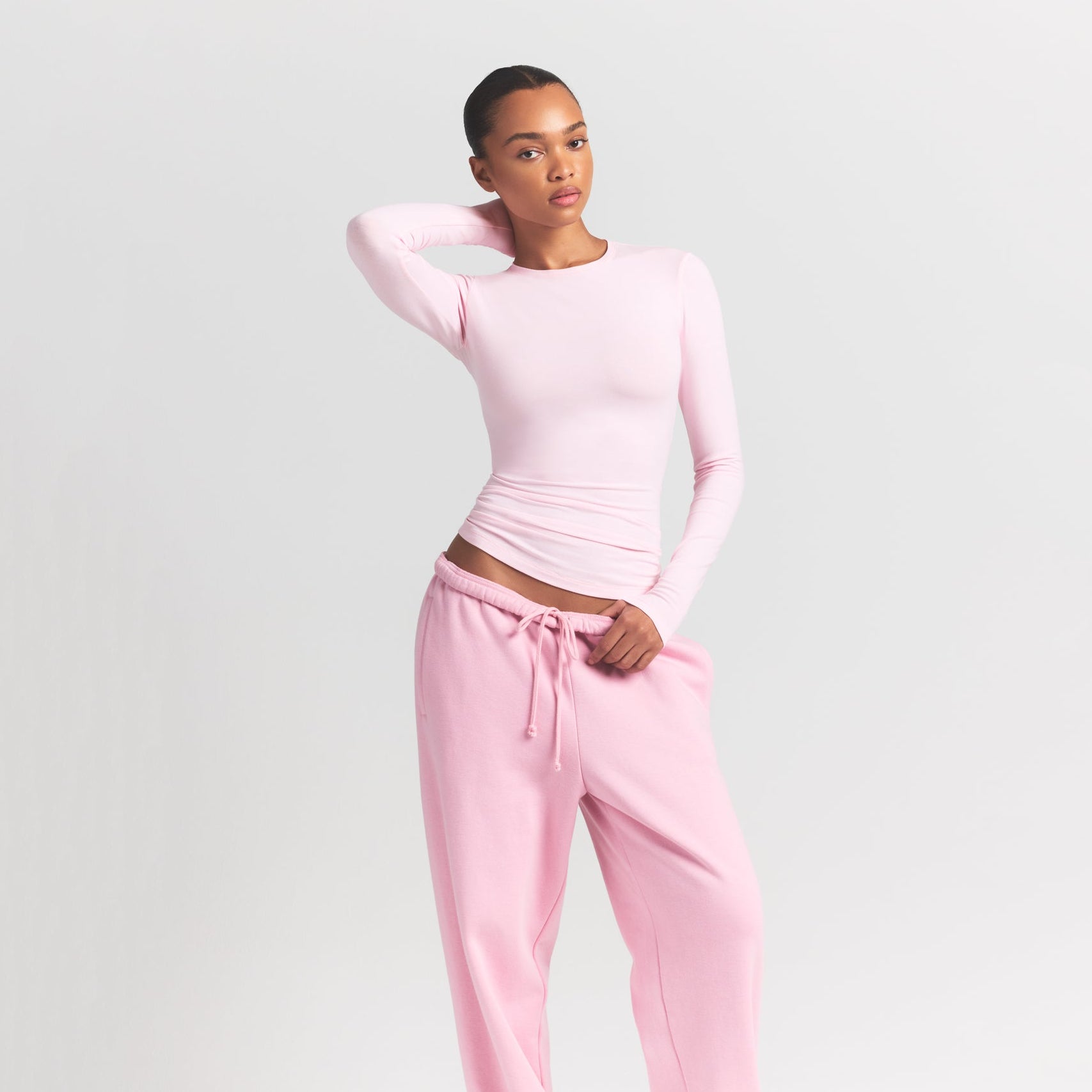 Cotton Jersey Long Sleeve T-shirt