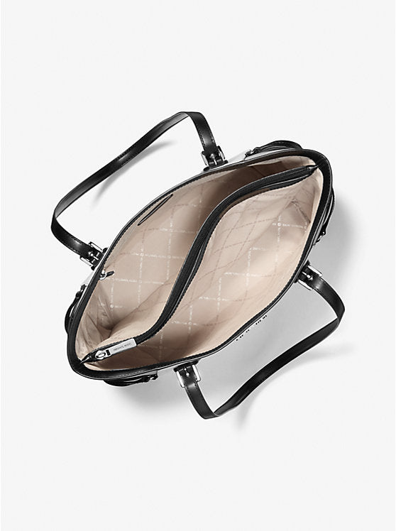 Voyager Large Color-Block Signature Logo Tote Bag