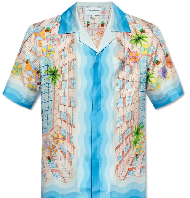 Casablanca Le Plongeon Silk Shirt