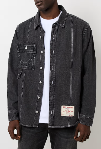 SINGLE NEEDLE DENIM CARPENTER SHIRT