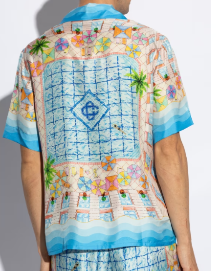 Casablanca Le Plongeon Silk Shirt