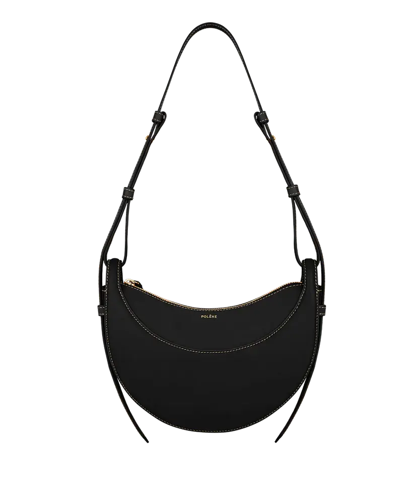Polene Numéro Dix Edition Smooth Black - Size: One Size Bags | Shop From The Mirage