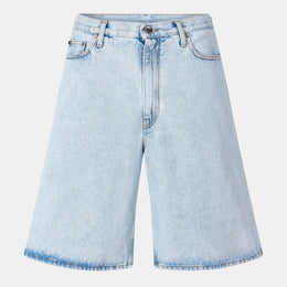 Skate Arrow Logo Cotton Denim Shorts