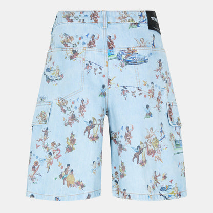Low Rise Denim Shorts