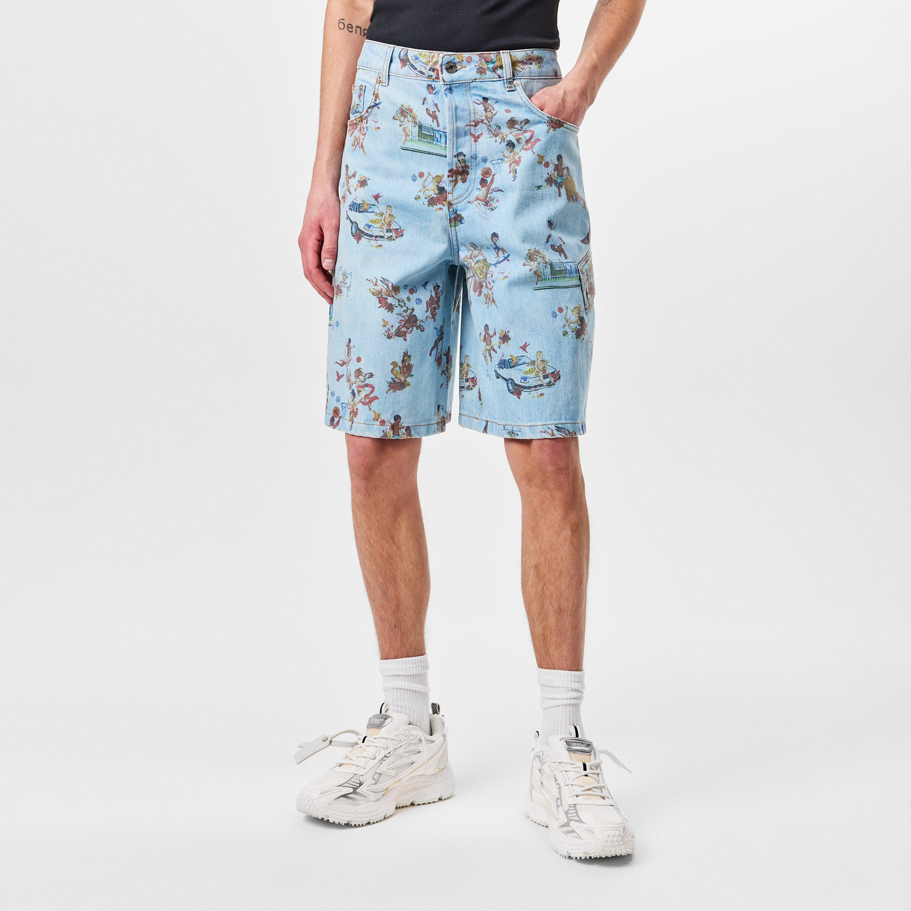 Low Rise Denim Shorts