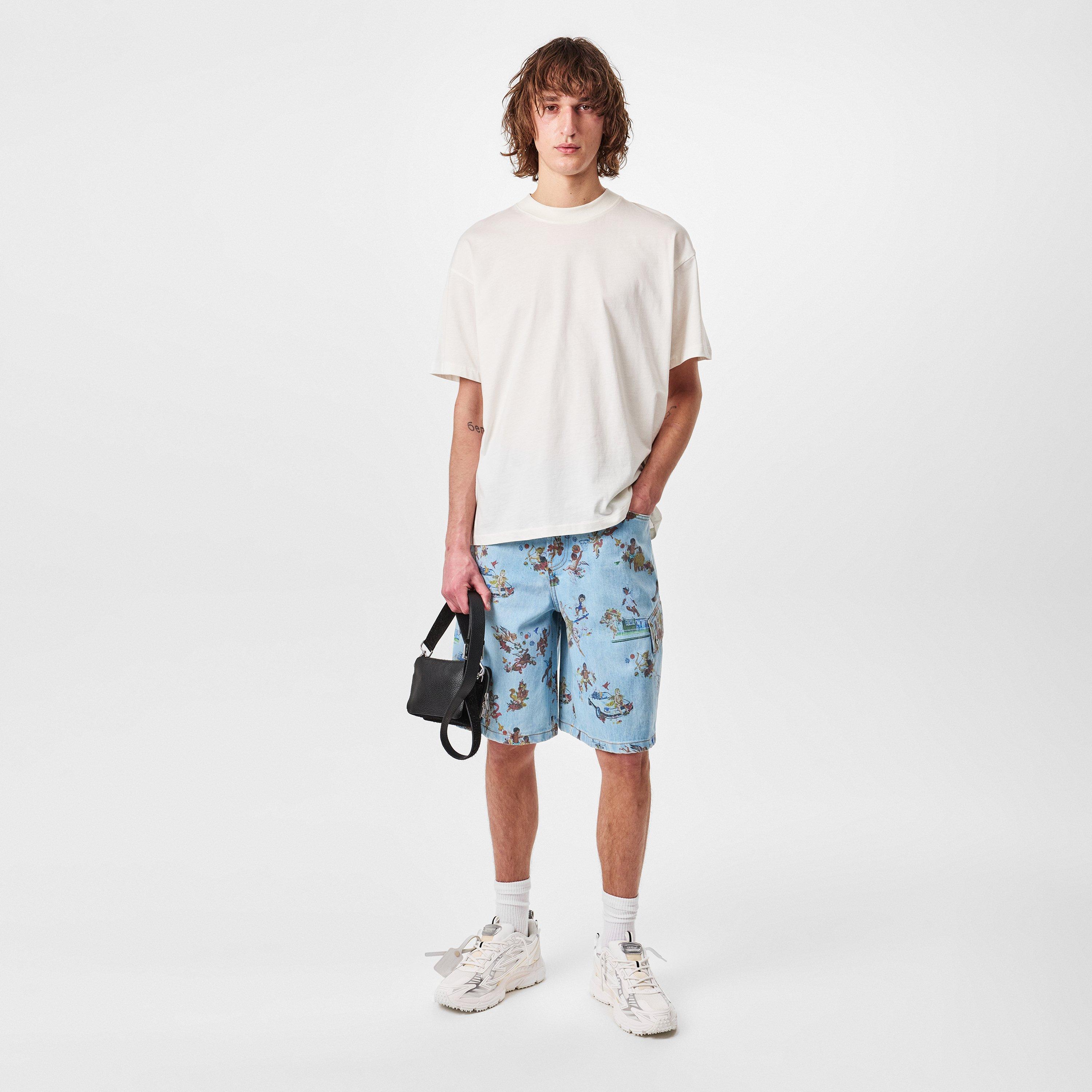 Low Rise Denim Shorts