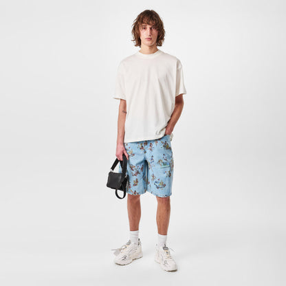 Low Rise Denim Shorts