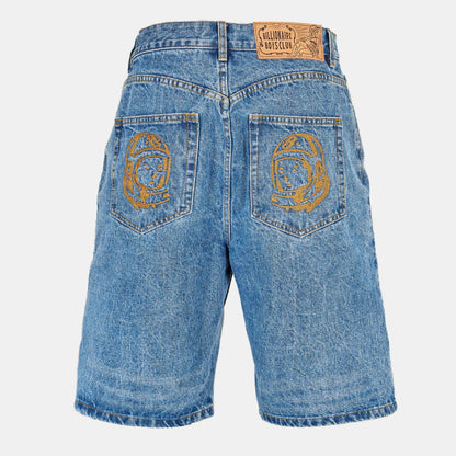 Knee Length Astro Denim Shorts