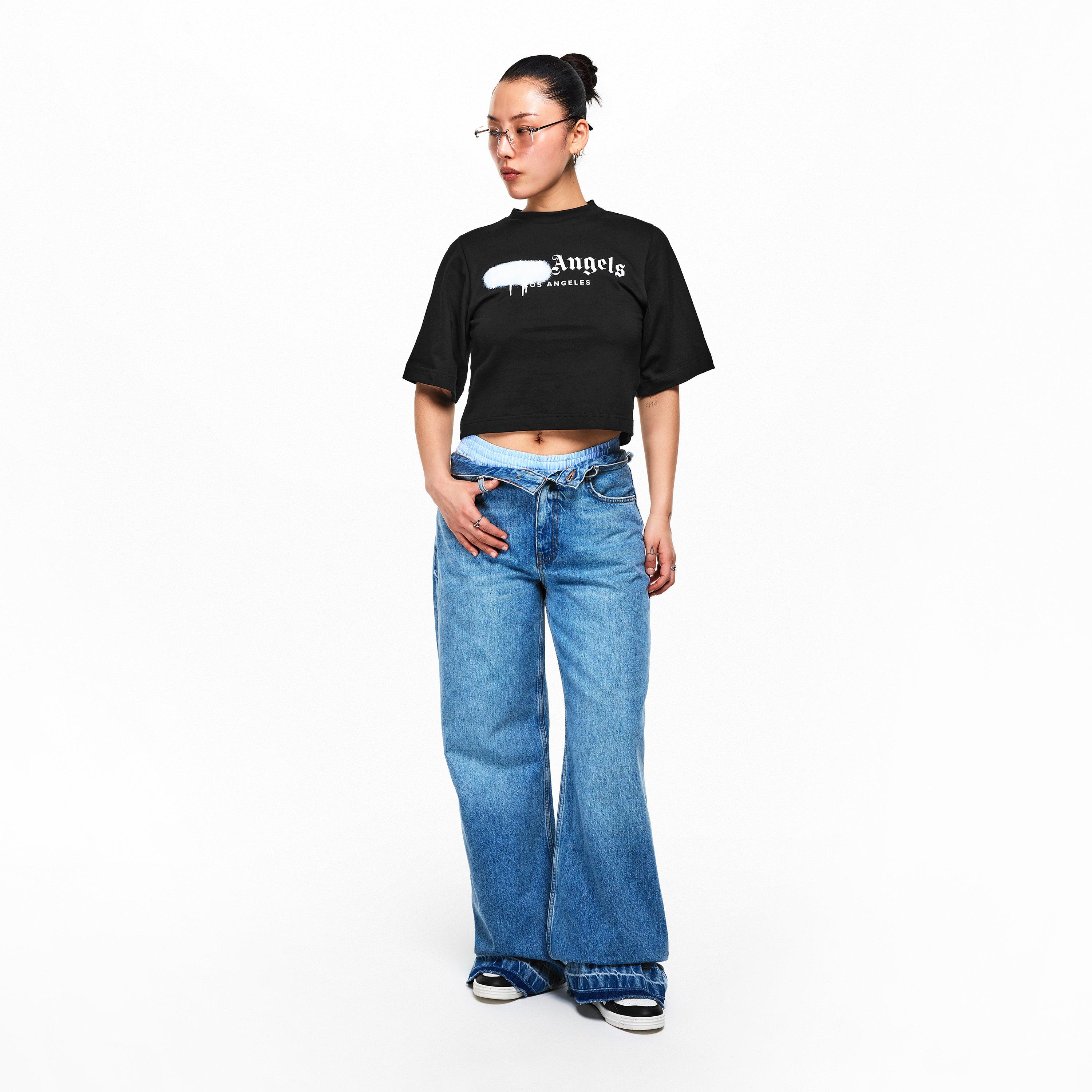Spray T Cropped Crop Top