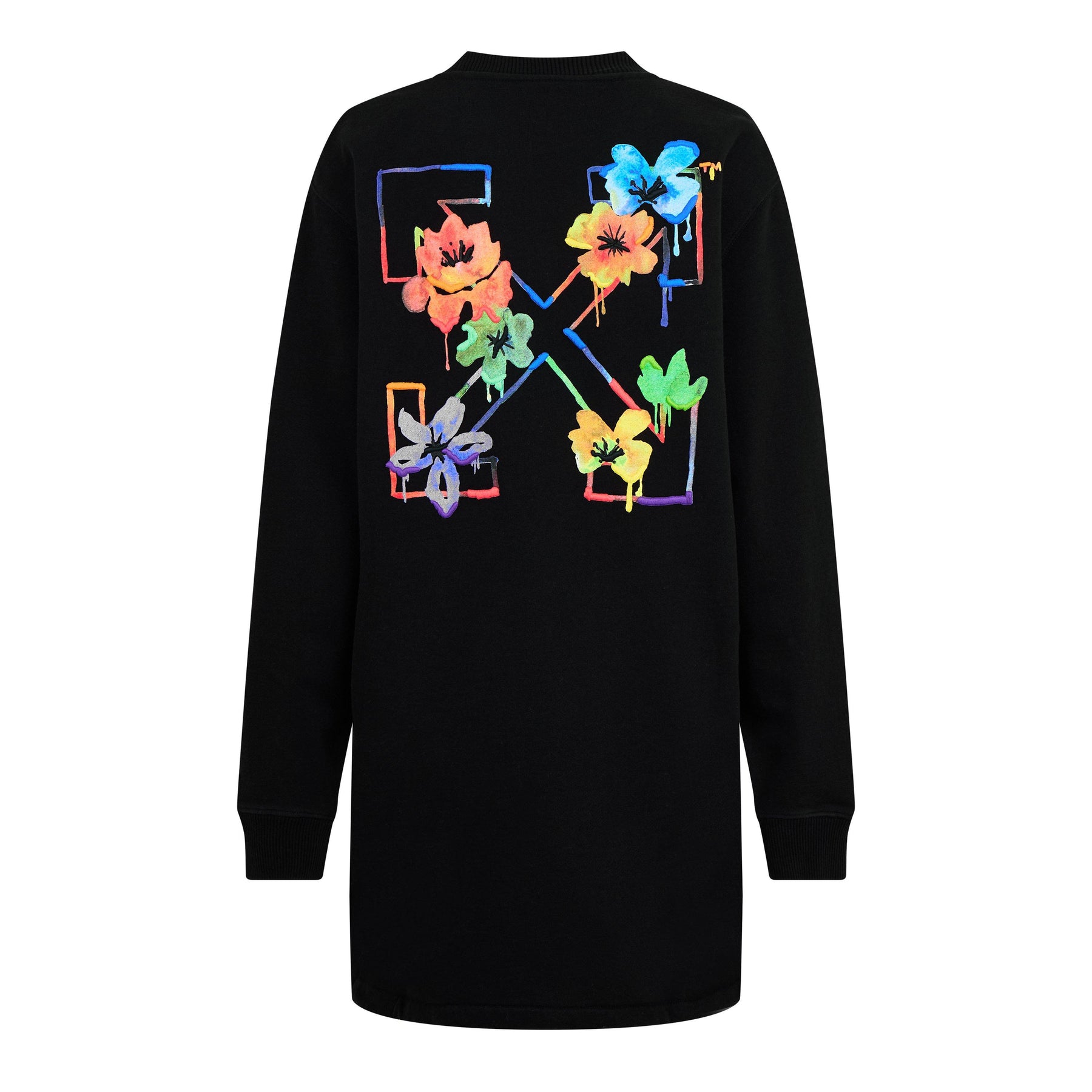 Floral Embroidered Arrow Logo Dress