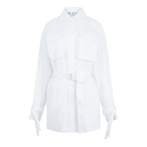 Poplin Short Sleeve  Cargo Shirt Dress