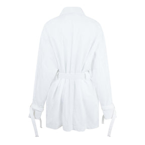 Poplin Short Sleeve  Cargo Shirt Dress