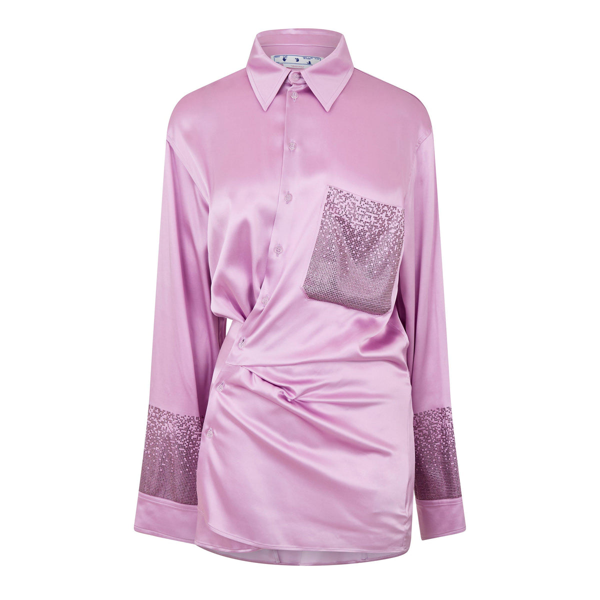 Duchesse Twist-Front Mini Dress