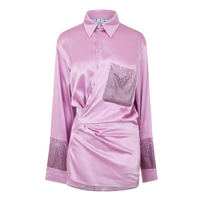 Duchesse Twist-Front Mini Dress