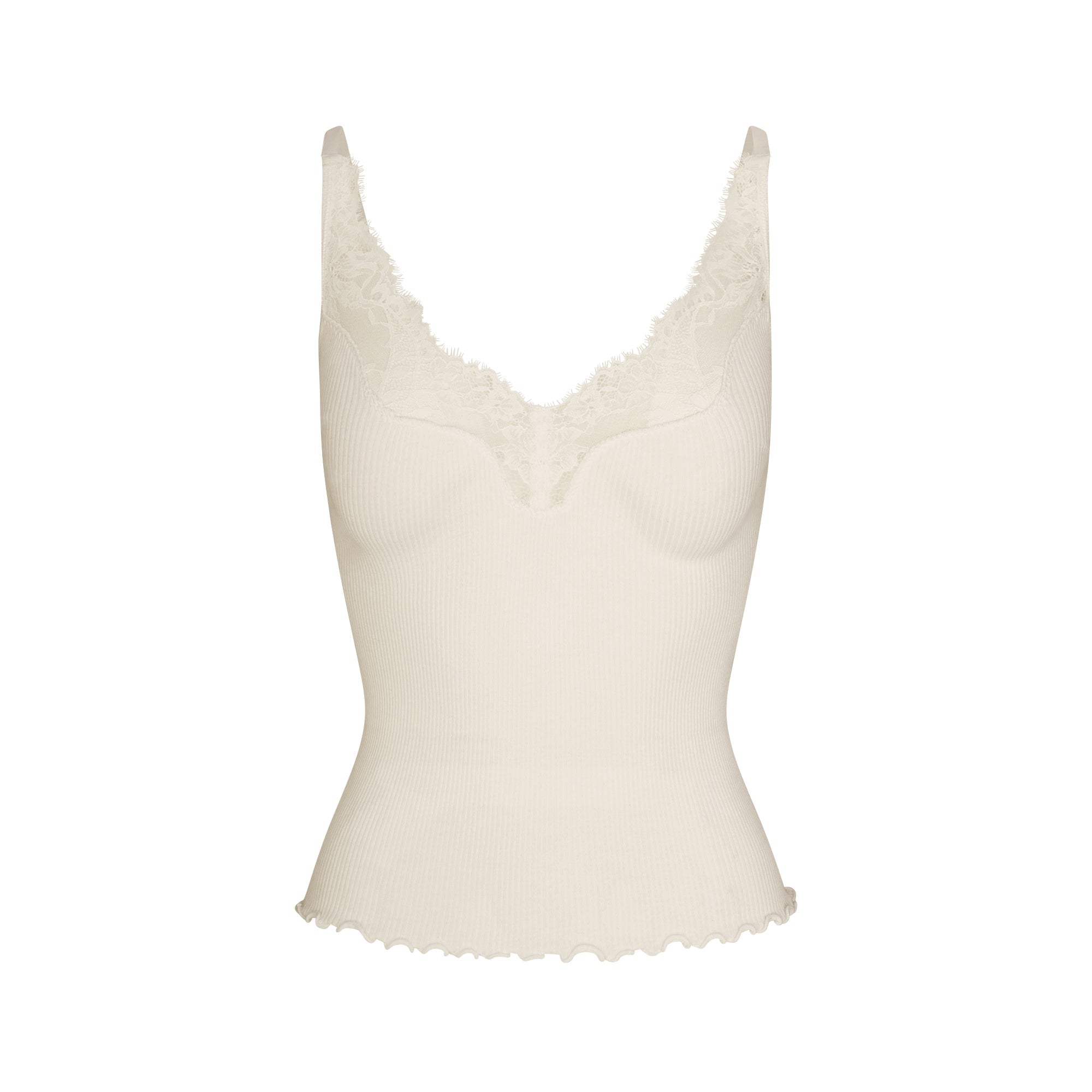 Rib Knit Lace Cami