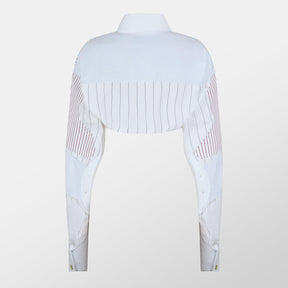 Striped Cropped Shirt
