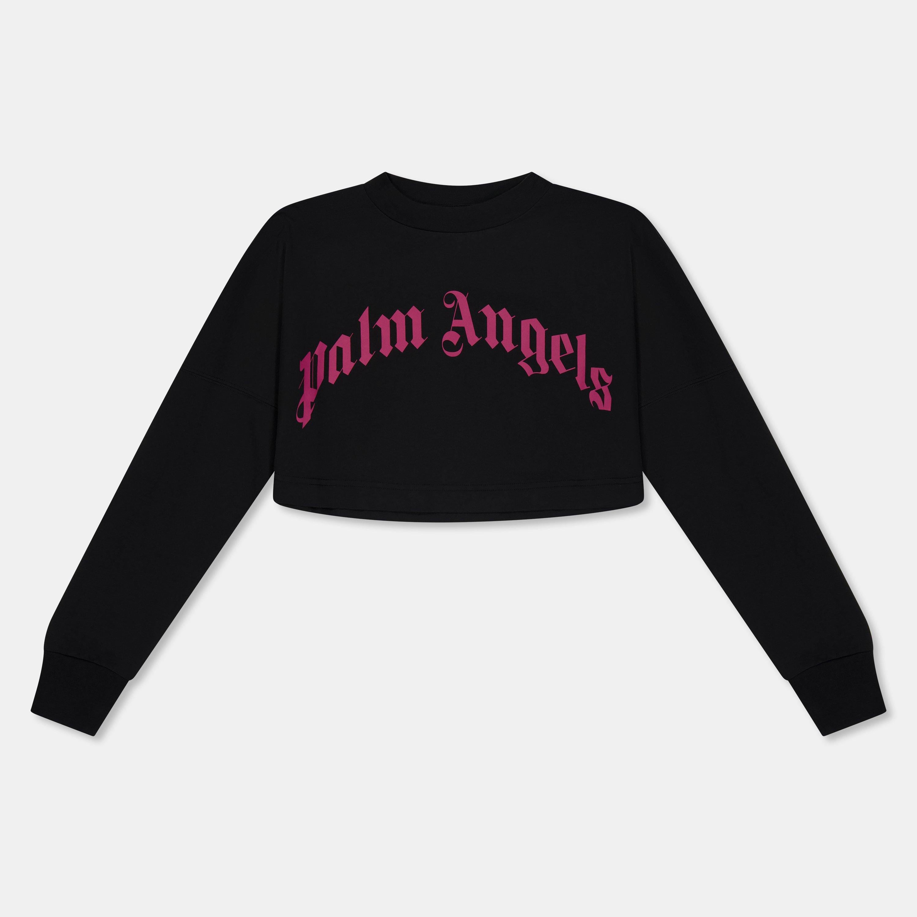 Cropped Logo Long Sleeve T-Shirt