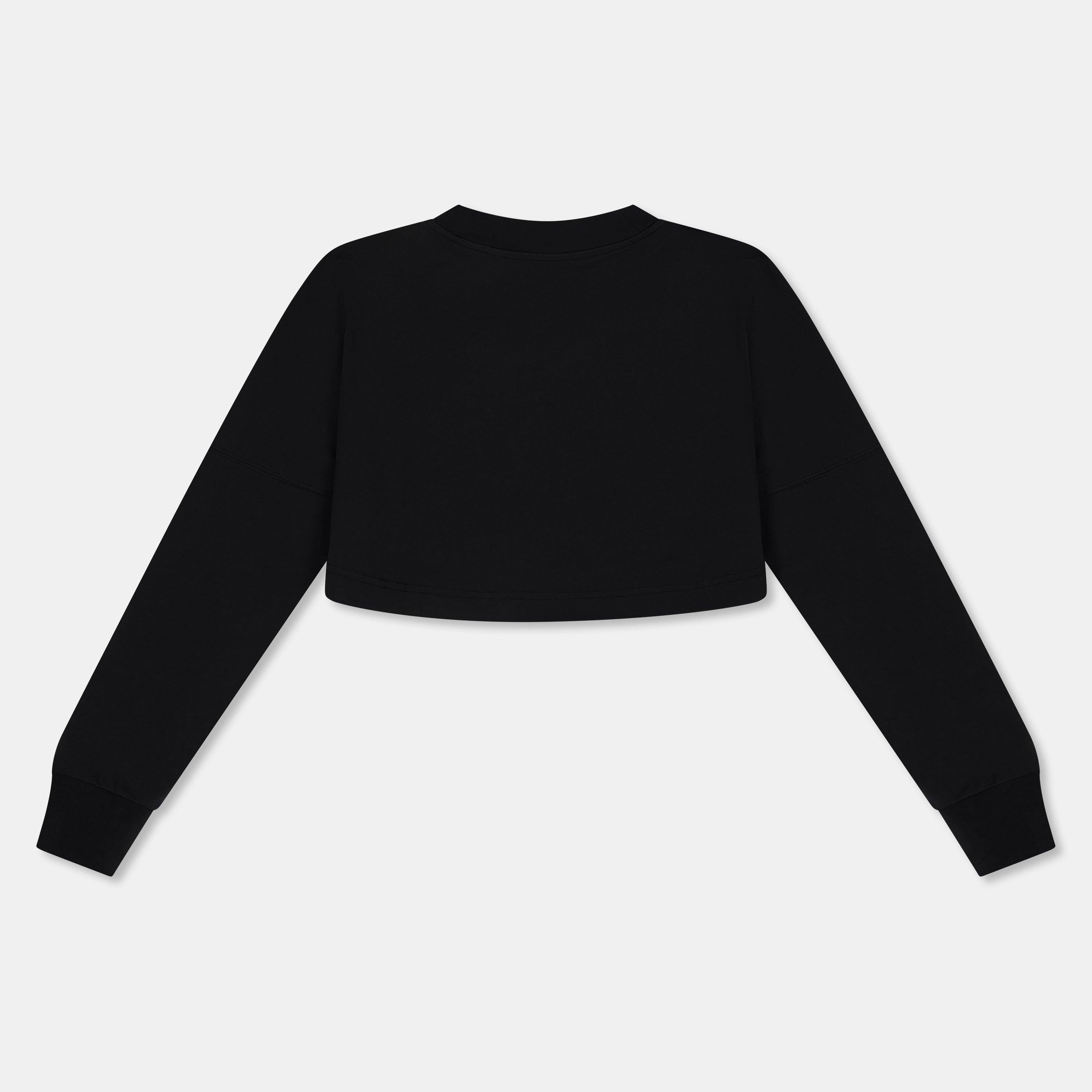 Cropped Logo Long Sleeve T-Shirt