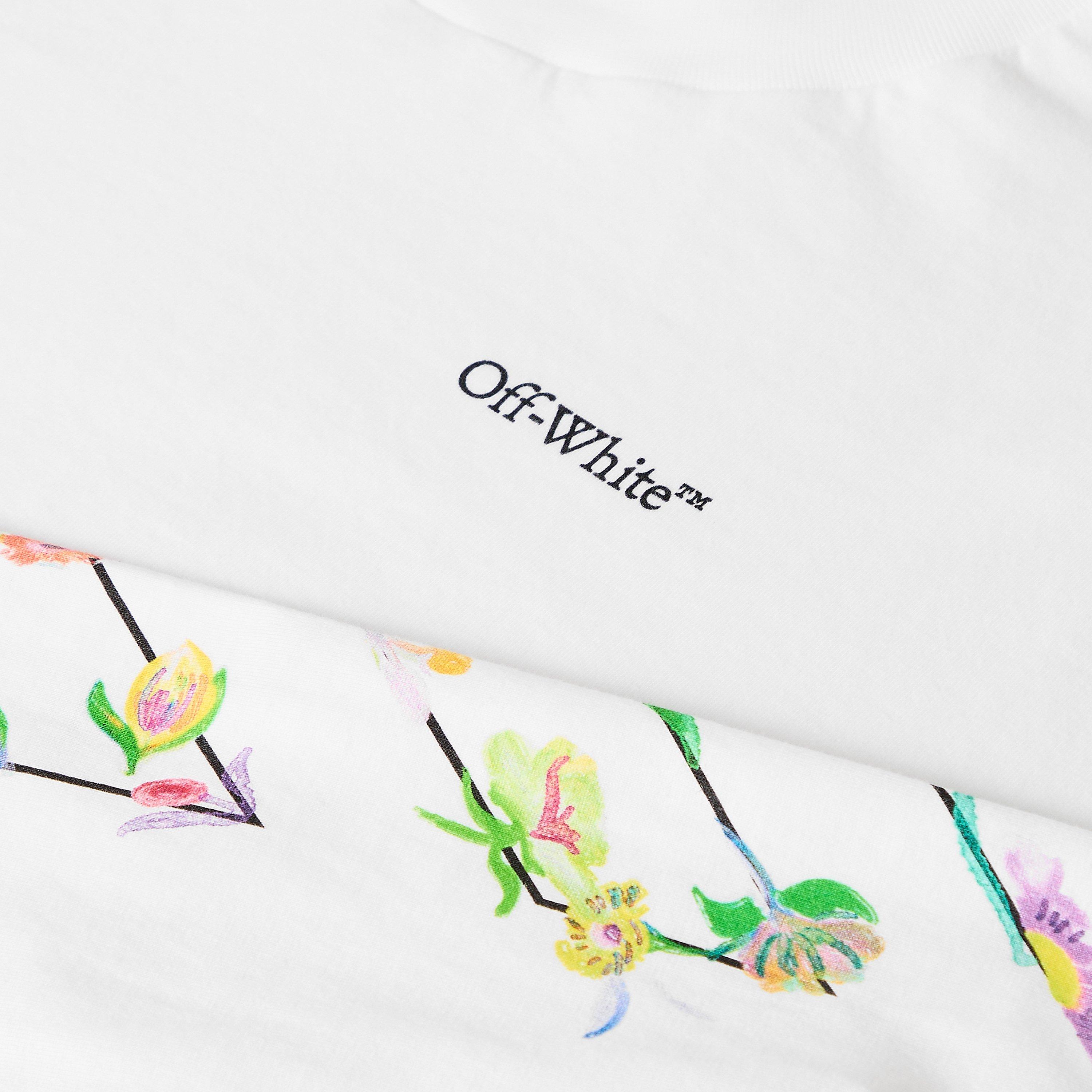 Flower Hi Neck Long Sleeve T-Shirt
